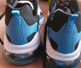 Zapatillas deportivas hombre blancas y azules