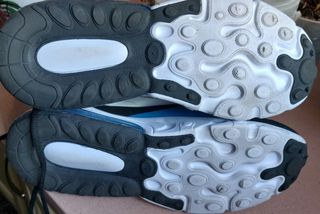 Zapatillas deportivas hombre blancas y azules