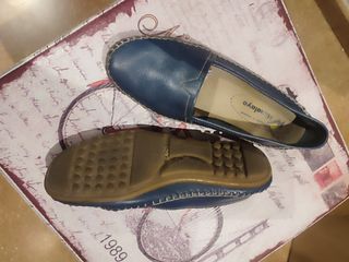 Mocasines Himalaya Piel Azul