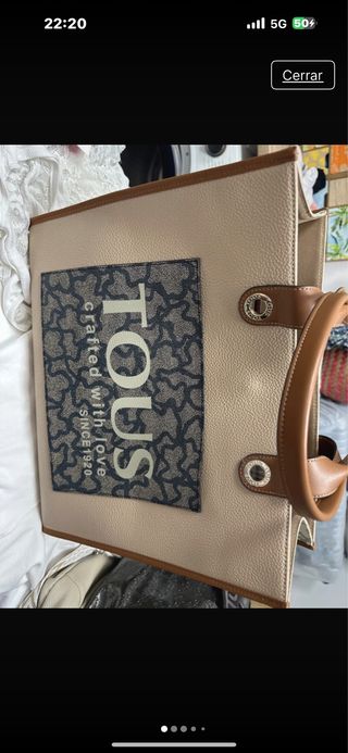 Bolso Tous beige - Gran capacidad
