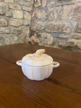 Ciotola Zucca Ceramica Beige