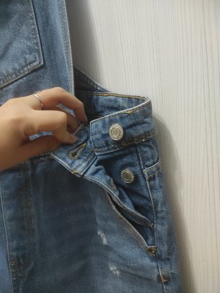 Peto vaquero corto azul