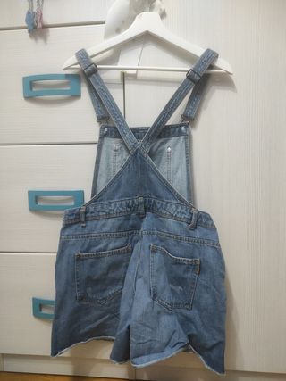 Peto vaquero corto azul