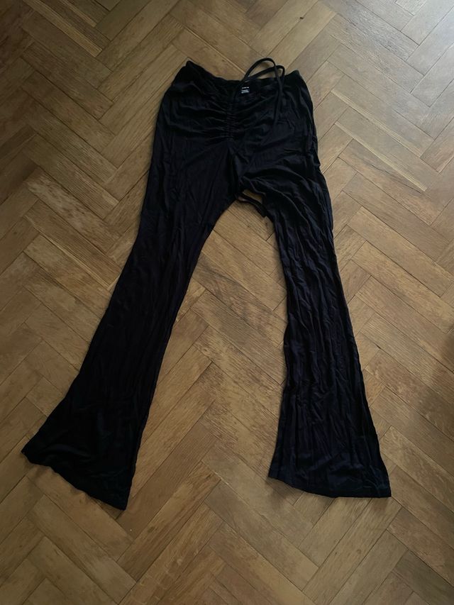 Pantalones campana negros Shein