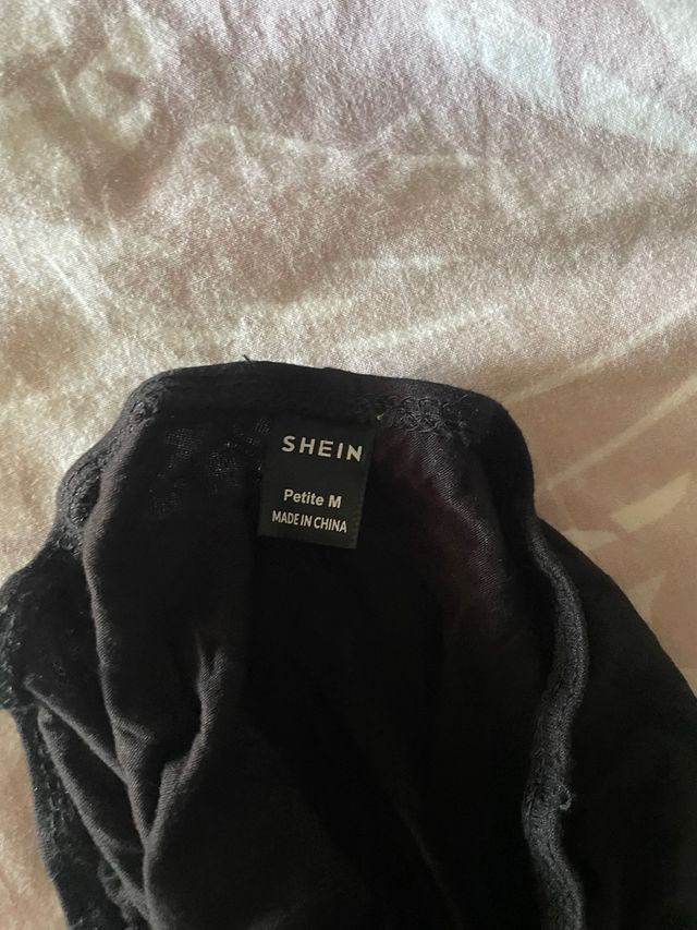 Pantalones campana negros Shein