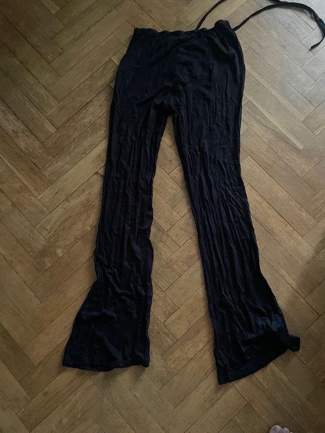 Pantalones campana negros Shein
