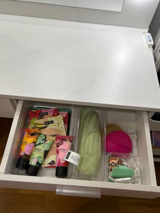 Tocador con espejo LED blanco, cambia intensidad