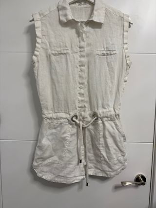 Mono Mango blanco lino