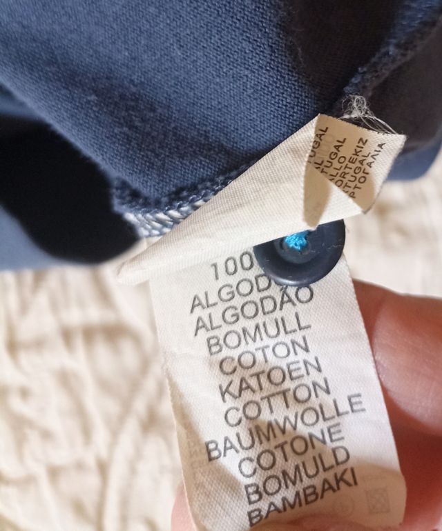 Polo Massimo Dutti Sport manga larga azul-verde 