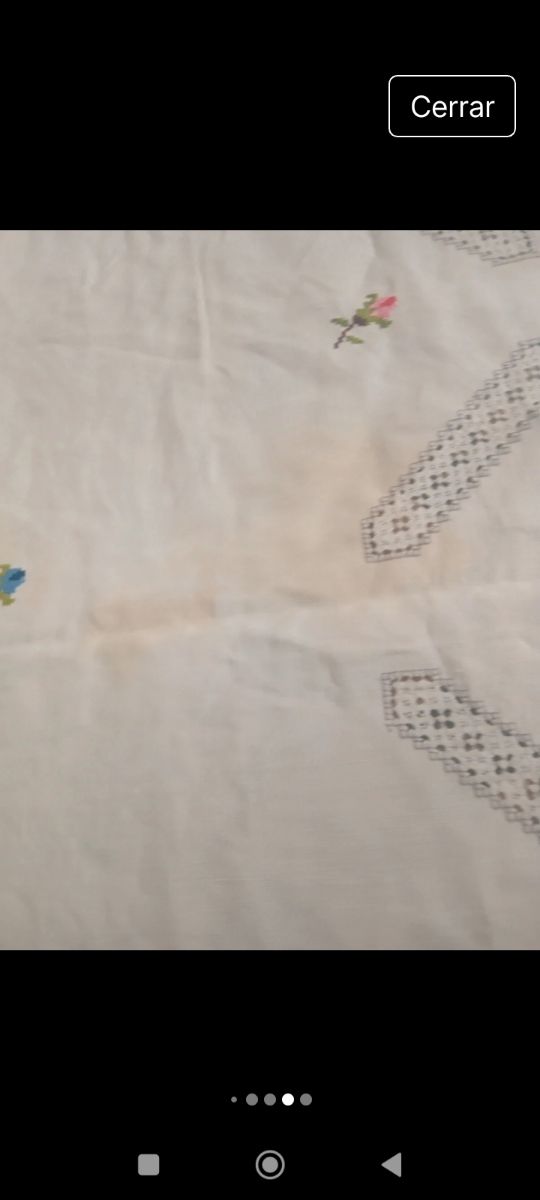 Manteleria bordada flores