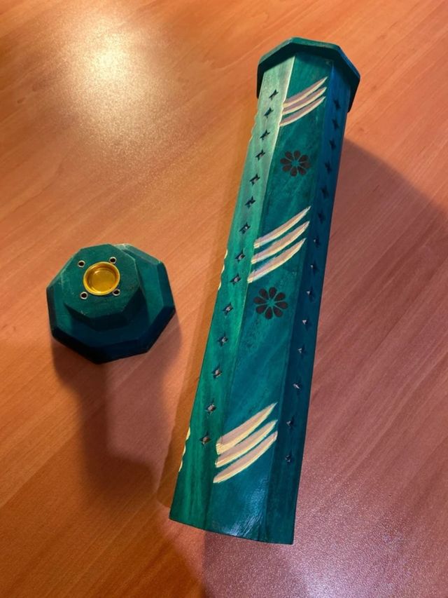 Quemador Incienso Madera Verde