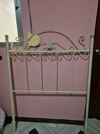 Cabecero forja 90cm blanco