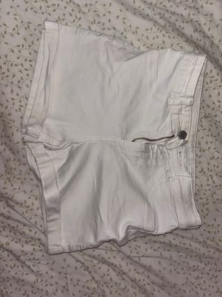 Short blanco de jean