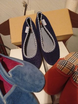 Zapatillas casa - Azul y Naranja