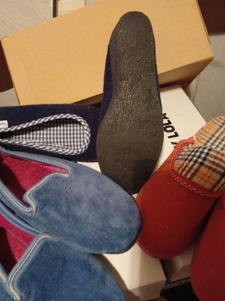 Zapatillas casa - Azul y Naranja