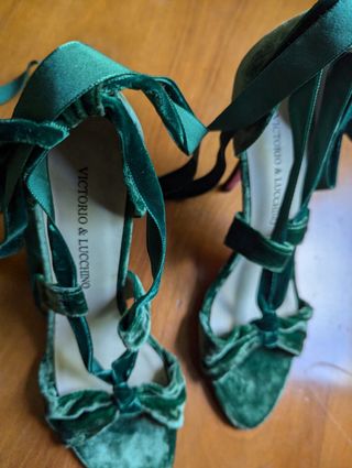 Sandalias tacón Victorio & Lucchino - Verde