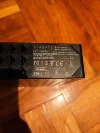 Seagate Expansion 6TB Desktop Drive HDD externo 