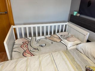 Cuna Ikea Sundvik adaptada colecho + Colchón