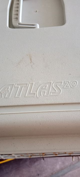 Transportín mascotas beige y rojo