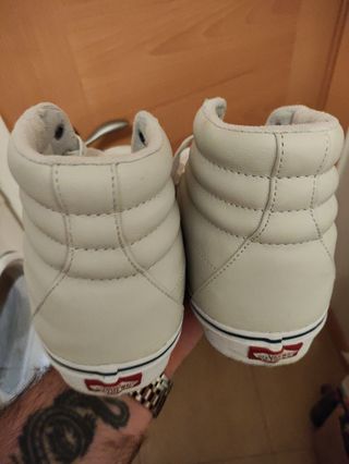 Vans altas beige