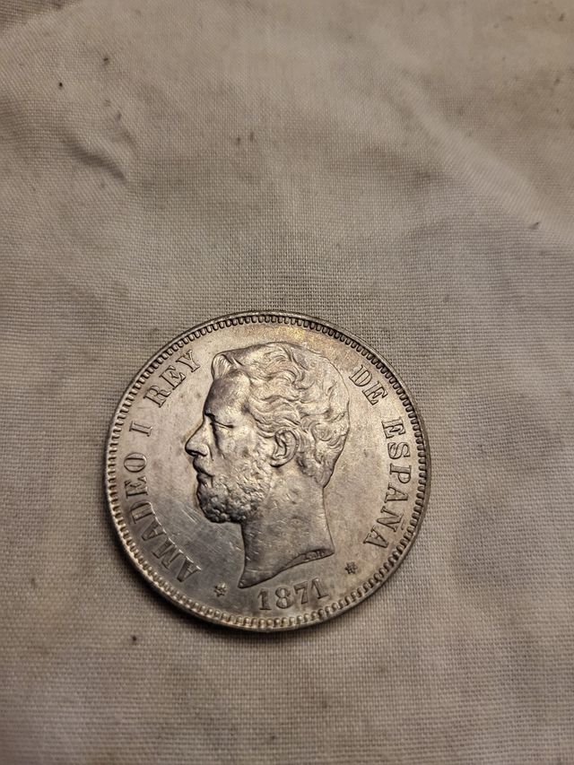5 Pesetas Amado I - Moneda Plata