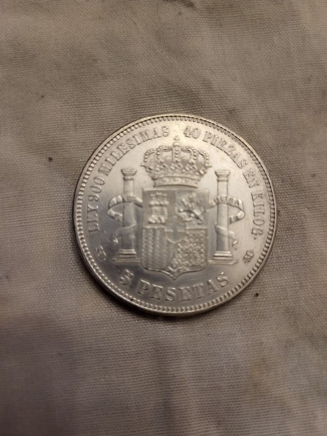 5 Pesetas Amado I - Moneda Plata