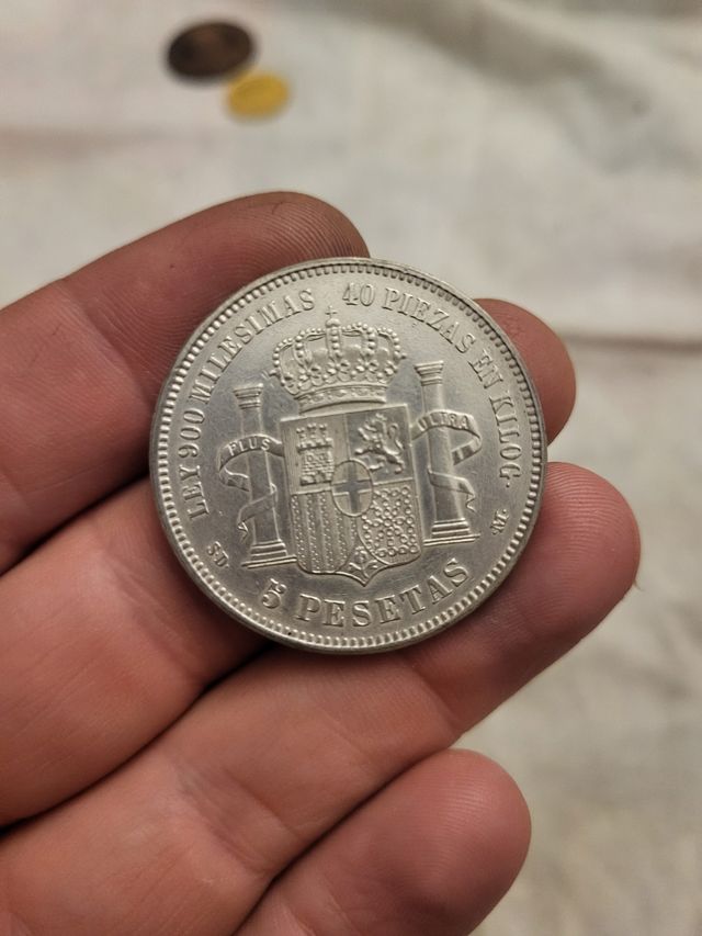 5 Pesetas Amado I - Moneda Plata