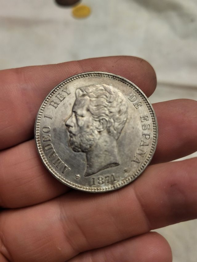 5 Pesetas Amado I - Moneda Plata