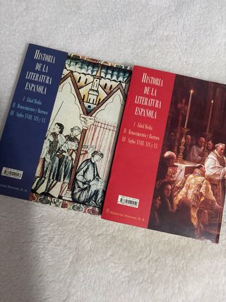 Historia de la literatura española volumen 1 y 2