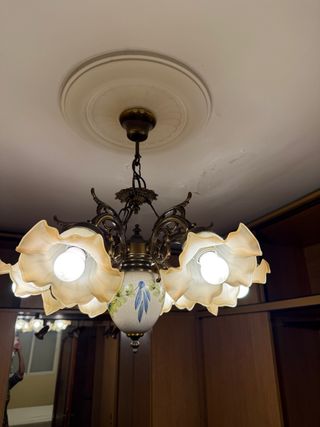 Lámpara antigua 5 luces