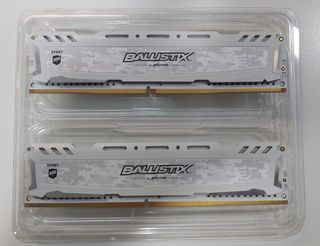 Ram DDR4 Ballistix Sport 2x8GB 2666MHz blancos