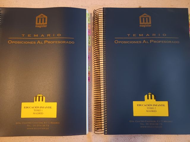 Temario oposiciones educación infantil