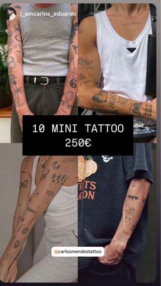 tatuaje, Tatto línea fina y puntillismo 