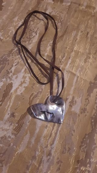 Collar corazón Uno de 50 plata