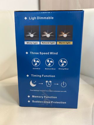 Ventilatore soffitto con luce