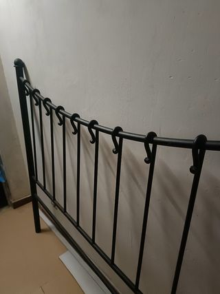 Cabecero cama hierro negro
