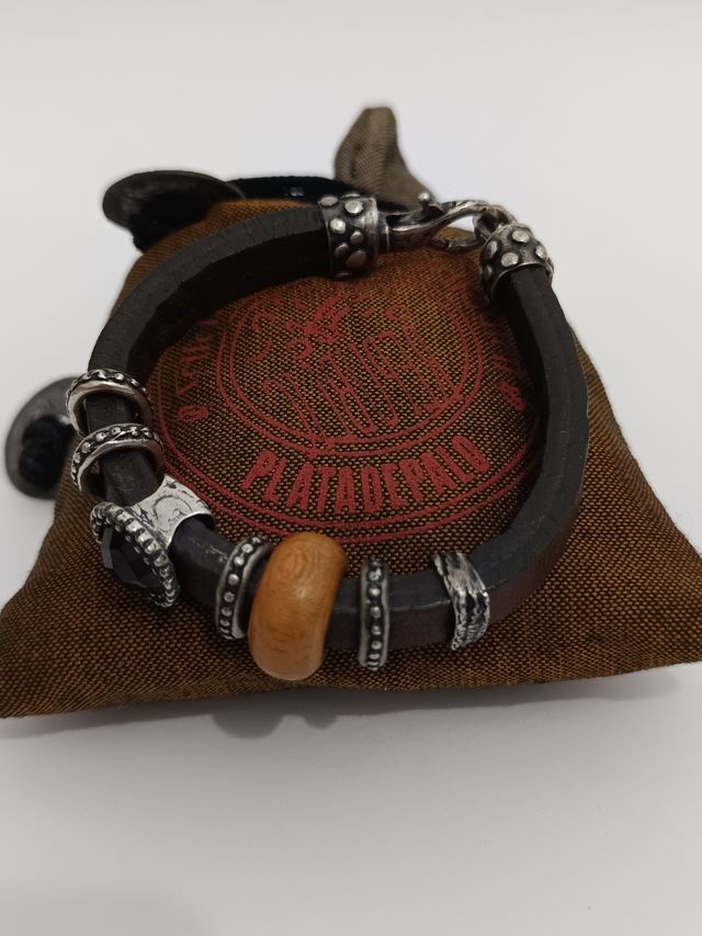 Pulsera Plata de Palo