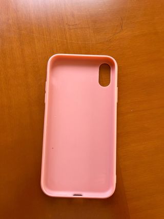 Funda silicona iPhone XR rosa