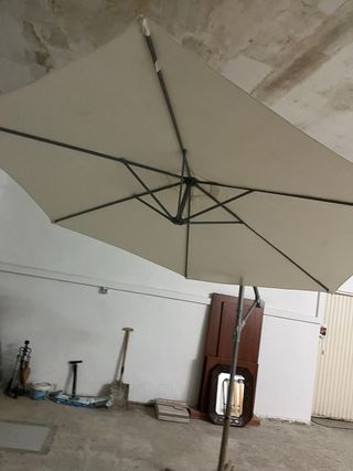 Sombrilla terraza beige-gris