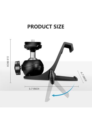 Soporte cámara monitor - abrazadera negra