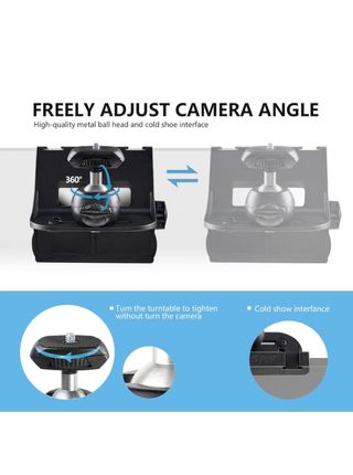 Soporte cámara monitor - abrazadera negra