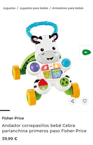 Andador Bebé Fisher-Price Cebra