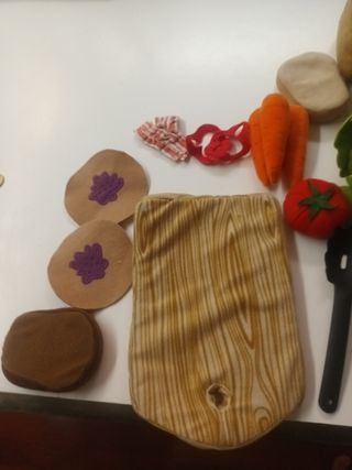 Juguete comida fieltro IKEA. Como nuevos