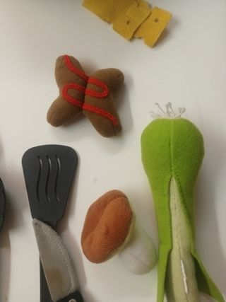 Juguete comida fieltro IKEA. Como nuevos