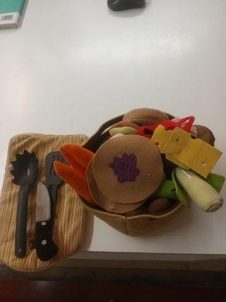 Juguete comida fieltro IKEA. Como nuevos