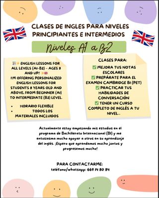 Clases de inglés online (hasta B2)