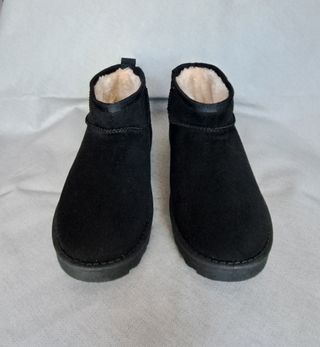 Botines negros calentitos