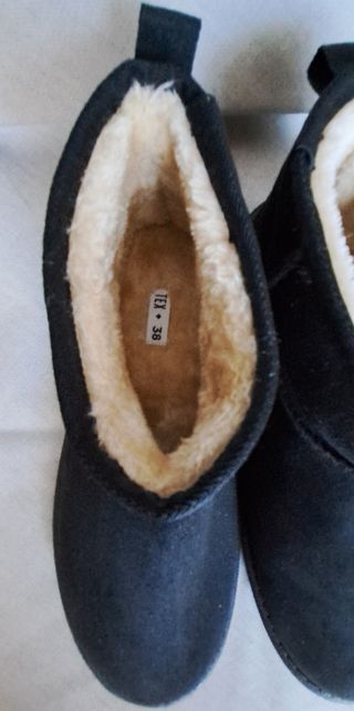 Botines negros calentitos