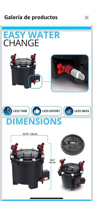 Fluval Fx4 - Filtro Acuario 2650L/h