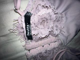 Top encaje lila
